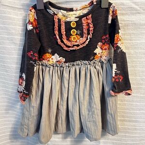 Matilda Jane Floral Dress with Ruffle Accents